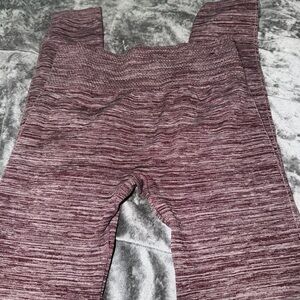Seamless Heathered Leggings in Mauve